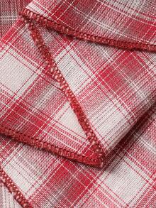 DAZY Young Girl Summer Letter Graphic Plaid Ruffle Hem Sleeveless Casual Dress - Multicolor - View 6