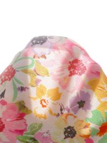 SHEIN Young Girl Ditsy Floral Round Neck Asymmetrical Hem Fitted Casual Tank Top - Pink - View 5