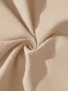 Wildy 波西米亚风夏季休闲美式乡村风绿色灯笼裤，松紧腰带，七分裤长 - 卡其色 - 查看 7