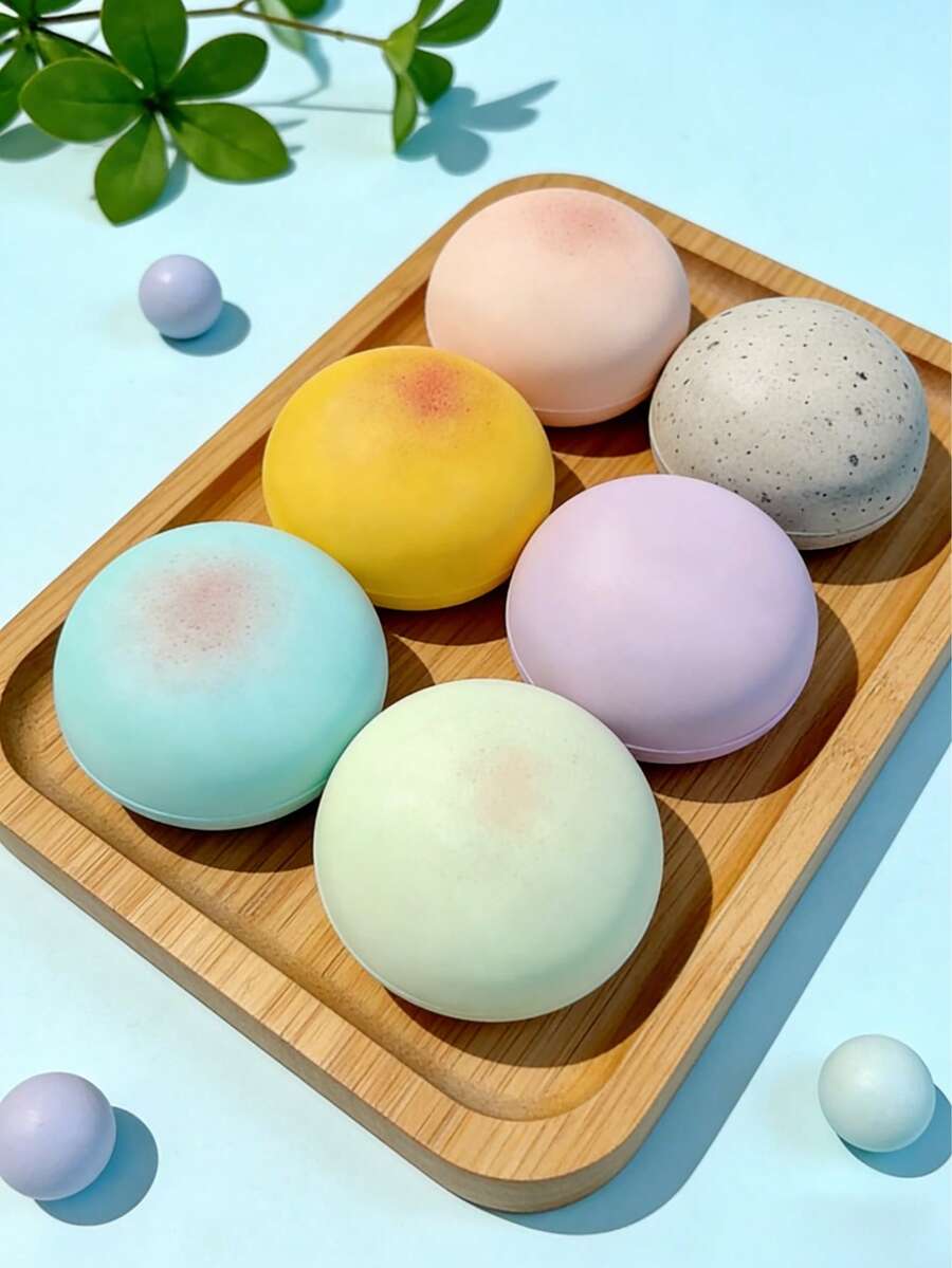 POKOJA LAND 超柔软湿润粘性捏捏袋玩具，灰粉蓝绿黄可选，缓解肌肉无力，慢回弹，舒缓压力，挤压减压捏捏玩具，是生日礼物、万圣节、复活节、情人节的完美礼物，也是送给朋友、同学和家人的惊喜礼物，适合春夏使用。 - 彩色 - 查看 1