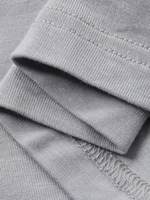 DAZY 2pcs/Set Women Casual Loose Long Sleeve T-Shirt And Pants Suit, Autumn - Blue - View 7