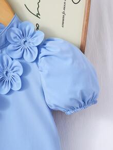 女童夏季花卉装饰泡泡袖连衣裙 3D花朵连衣裙 泡泡袖连衣裙 女童连衣裙 3D花卉蓝色连衣裙 天蓝色连衣裙 儿童女童蓝色花朵连衣裙 蓝色花朵连衣裙 夏季波西米亚粉蓝色连衣裙 儿童女童 3D花朵连衣裙 女童短袖连衣裙 女童奢华连衣裙 女童短袖奢华连衣裙 儿童连衣裙 儿童女童 儿童花朵连衣裙 女童蓝色连衣裙 儿童公主裙 花卉贴花连衣裙 - 藍色 - 查看 7