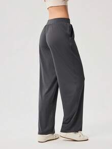 OutZeal 女士运动裤 日常休闲 防紫外线 凉爽触感 高腰直筒裤 - 灰色 - 查看 8