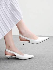 CUCCOO BIZCHIC Women Heeled Sandals - White - View 5