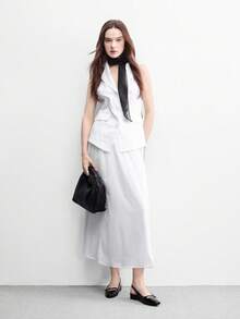 CUCCOO BIZCHIC Giày sandal quai hậu khoét lỗ kiểu Pháp thanh lịch dành cho nữ, kiểu dáng retro mới, gót thấp, đế vừa phải, gót dày, thích hợp đi làm. - màu đen - View 6