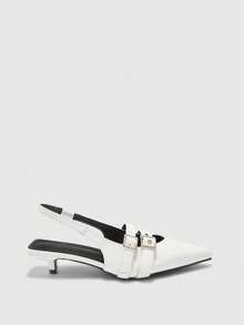 CUCCOO BIZCHIC Women Heeled Sandals - White - View 7