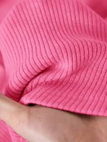 CosyJoli Plus Size Solid Color Minimalist Sleeveless Casual Tank Top - Pink - View 9