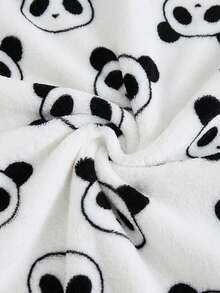 Cozy Pixies Newborn Baby Boy/Girl Cartoon Bear Pattern Fleece Thick Hooded Long Sleeve Tie-Front Robe - Multicolor - View 5