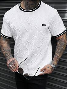 Manfinity CasualCool Áo thun nam cổ bẻ và tay áo phối màu tương phản, phong cách cổ điển, thích hợp mặc hàng ngày, đi chơi cuối tuần, hoạt động ngoài trời, du lịch, môi trường làm việc thoải mái hoặc các dịp bán trang trọng, quà tặng cho bạn trai/chồng, quà kỷ niệm/sinh nhật, tiệc tùng, kỳ nghỉ hè, đám cưới, từ xuân sang hè, lễ hội Mardi Gras. Áo thun nam cổ tròn in chữ nổi hiện đại, tay ngắn màu trắng, thời trang mùa hè, áo thun trắng in hình, áo thun trắng nam, áo thun nam thường ngày, áo thun nam có họa tiết. - trắng - Xem 3