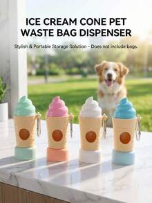 PETSIN Thùng đựng rác kem cho thú cưng, Hộp đựng túi đựng rác, Dụng cụ dọn nhà vệ sinh cho chó, Đồ dùng ngoài trời, Dụng cụ dọn nhà vệ sinh cho thú cưng - Nhiều màu - Xem 2