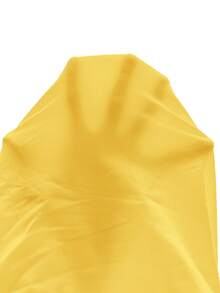 SHEIN SXY 女士纯色深V领褶皱性感吊带连体衣 - 黃色 - 查看 9