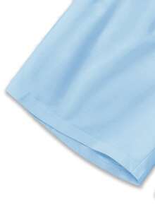 Manfinity Hypemode Plus Size Men's Letter Graphic Drawstring Waist Pocket Casual Shorts - Baby Blue - View 5