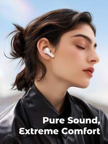 Teckwe Wireless Earbuds, Earphones With Charging Case And LED Digital Display, Microphone, Works With All Phone Devices - one-size - View 2