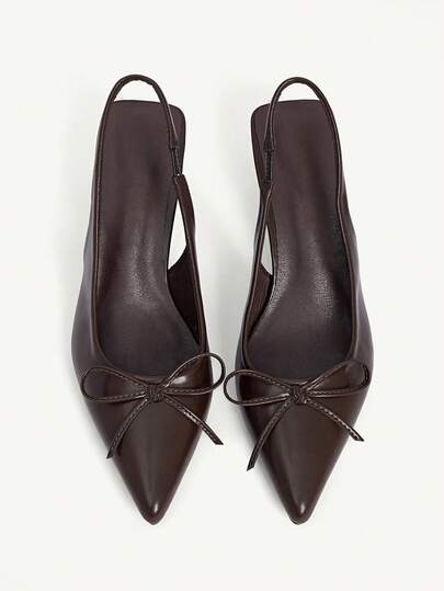 CUCCOO CHICEST Pointed Toe Stiletto Heel Bow Tie Burgundy Women's High Heel Pumps, Elegant Vintage Style For Formal Occasions For Christmas