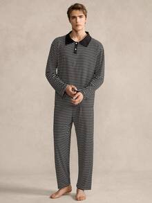 EverLounge Men's Casual Striped Pajama Pants - Multicolor - View 2