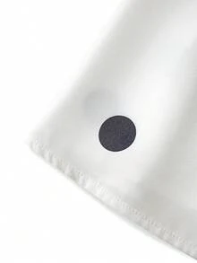 Franclia Women's Summer French Casual Minimalist V-Neck Sleeveless Polka Dot Print Loose Pullover Blouse - White - View 6