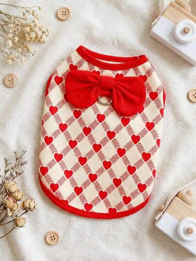 PETSIN Autumn/Winter Plush Velvet Pet Vest & Hoodie – Soft Warm Sweater With Traction Buckle For Dogs, Cats & Small Animals, Indoor/Outdoor Wear