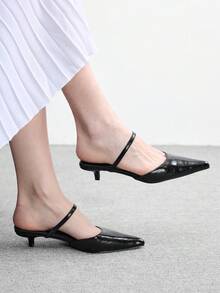 CUCCOO BIZCHIC Women Heeled Sandals - Black - View 1