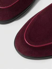 Sleekvia Mocasines planos con flecos, versátiles y casuales para el transporte diario - Rojo - Ver 8