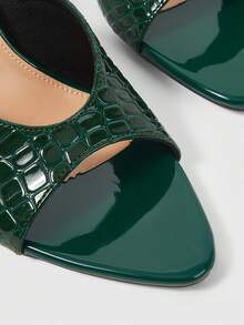 Sleekvia Women Heeled Sandals - Green - View 4