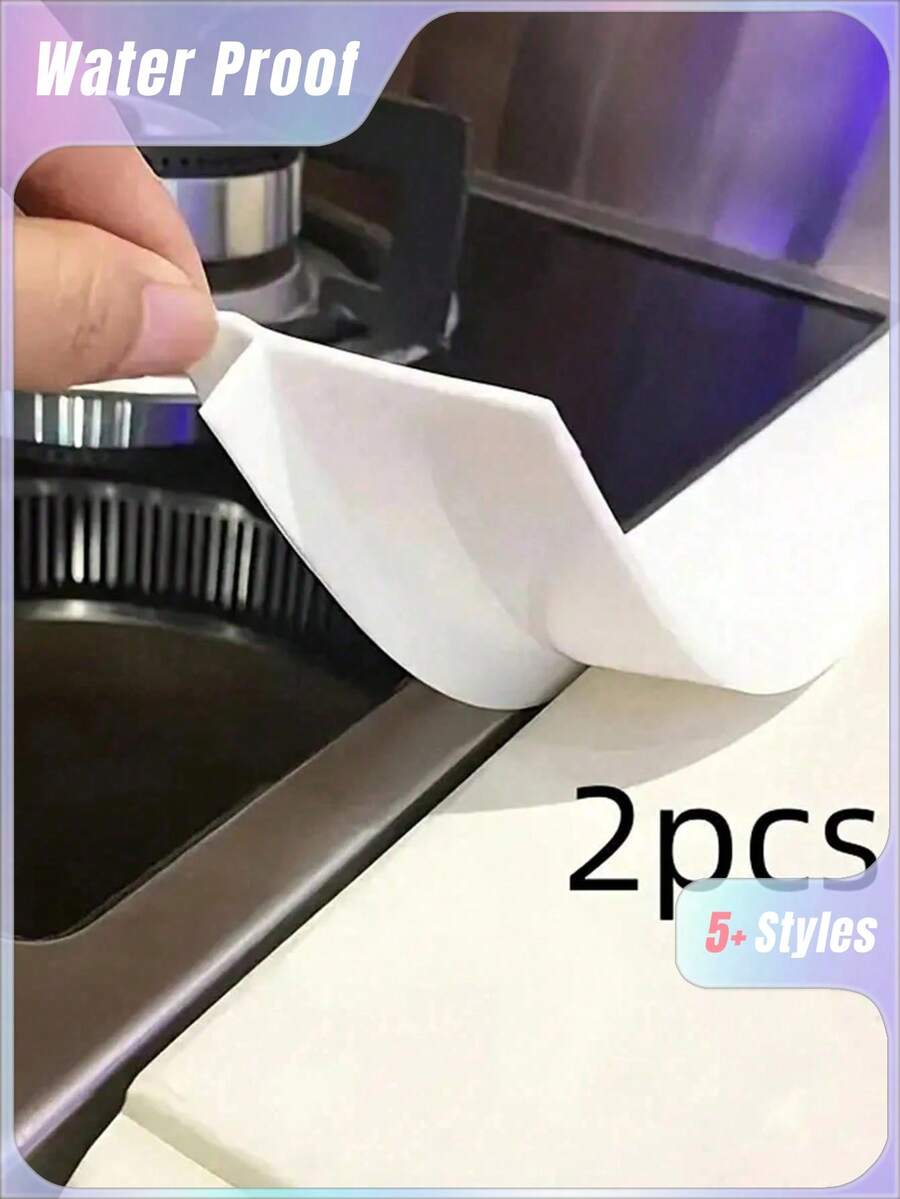 1PC\2PCS T-Shaped Stove Top High Temperature Resistant Gap Strips Silicone Filling Strips Silicone Sealing Strips Waterproof Oilproof Dustproof Insert Strips Silicone ,Glue Kitchen Gap Cover - Heat Resistant, Waterproof, Stain Resistant - Great For Sealing Spaces And Keeping Countertops Clean - Multicolor - View 1