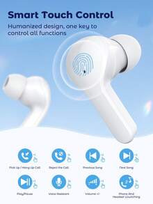 Teckwe Wireless Earbuds, Earphones With Charging Case And LED Digital Display, Microphone, Works With All Phone Devices - one-size - View 9