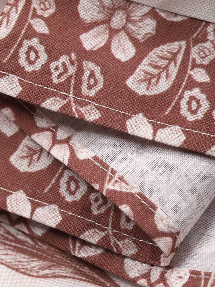 Women's V-Neck Loose Waist A-Line Elegant Long Dress Sundress Floral Dresses For Women