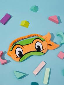 TEENAGE MUTANT NINJA TURTLES | SHEIN 1 Cute Cartoon Orange Turtle Sleep Blindfold, Effective Shading, Does Not Pull Hair, Made Of Soft Fabric, Perfect For Sleep - Orange - View 1