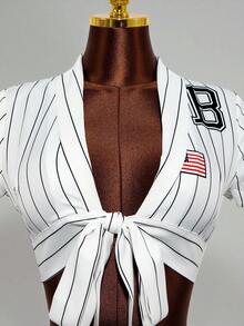 Mistrie Women's Fashion Sexy Pleated Design Sleeveless Tie-Dye Blouse - Multicolor - View 4