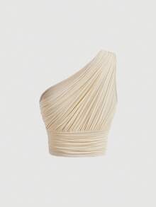 SHEIN MOD 3件套女士弹力修身荷叶边装饰短款上衣 - 彩色 - 查看 9