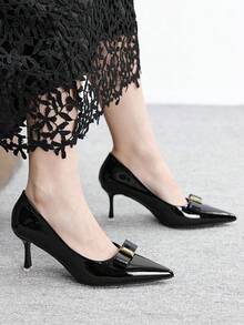 CUCCOO BIZCHIC Women's Fashionable Commuting Minimalist High Heel Pumps - Black - View 4