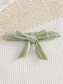 SHEIN Spring/Summer New Girls Young Casual Vacation Pure Cotton Cute Ruffled Strap Cinching Waist Bow Button Jumpsuit - Olive Green - View 6