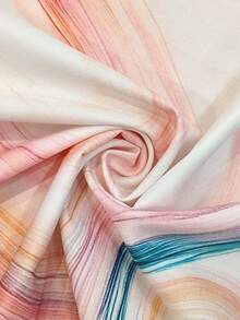 SHEIN Elenzya Women's Tie Collar Backless Blouse, Minimalist Business Elegant Commuter Casual Shirt For Outings, Gatherings, Office, Daily Wear, Spring/Summer - Multicolor - View 4