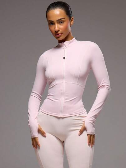 Musera Sport 隐形拉链 拉链穿过 BBL 夹克 运动 健身 健身房 普拉提 日常 女生 休闲 热汗