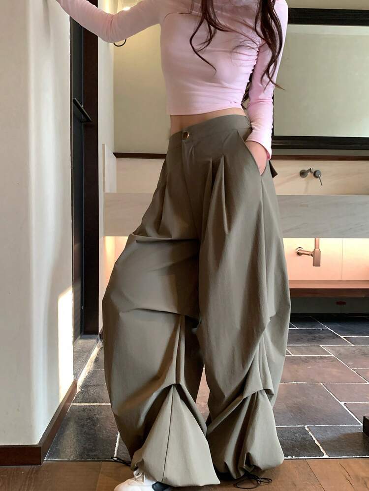 Women's Casual Loose Solid Color Pants