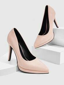 CUCCOO SZL Elegantes tacones altos, estilo sofisticado y maduro, con un toque sexy y refinado, adecuados para mujeres trabajadoras, ir al trabajo, citas, eventos de negocios ligeros, aptos para múltiples grupos de edad de mujeres - Albaricoque - Ver 4