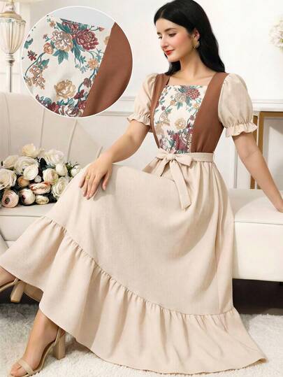 Vestido elegante para niña adolescente, de tela suave y ajuste cómodo, adecuado para la escuela, uso diario, reuniones y la temporada de primavera