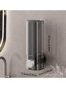 SHEIN 1Pc No Drill Wall Mount Soap Dispenser, Shower Gel/Shampoo Bottle Holder, Wall Mounted Hand Wash Liquid Pump Bottle - Multicolor - View 13