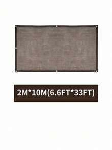 1pc Vinyl Privacy Screen Cover For Balcony, Deck & Pool Fence Railing, Durable Zip-Tied Apartment Balcony Screen For Patio, Porch, & Chain-Link Fencing - Coffee Brown - View 12