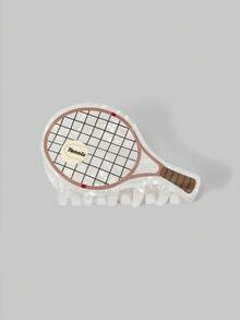 ROMWE Street Life Kẹp tóc vợt tennis giả dễ thương mới, kẹp tóc sống động, phụ kiện tóc cho phụ nữ, phong cách mùa hè, kẹp tóc thu đông cho trang phục đi nghỉ của phụ nữ - Nhiều màu - Xem 4