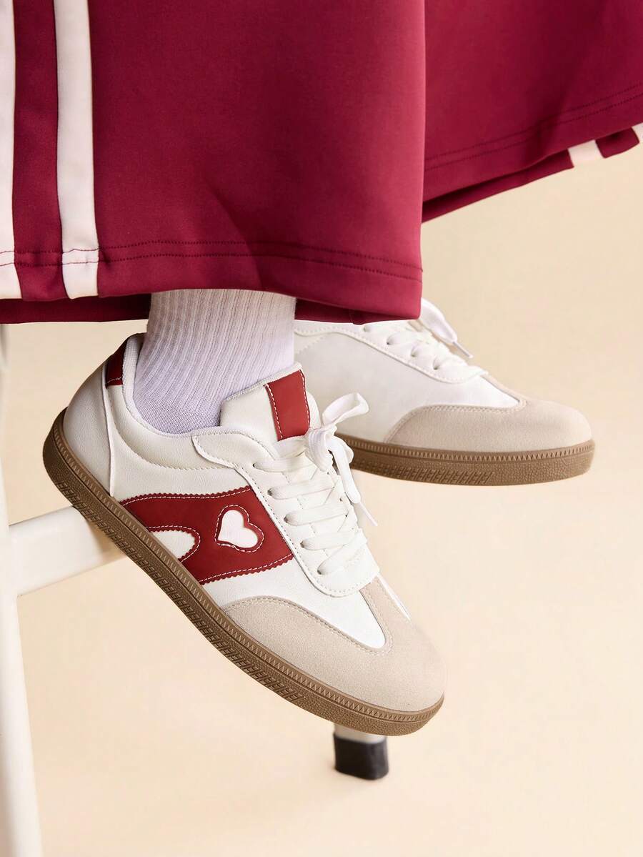 CUCCOO EASI Women Sports Shoes - Red and White - View 1