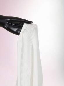 Amplova Women's Backless Bowknot Mini Long Sleeve Dress, Red Sexy Sweater Suitable For Dates, Valentine's Day Parties, Casual Everyday Wear White Bow Dress White Sexy Outfit White Dress Long Sleeve White Club Dress Summer Clothes Women - White - View 9