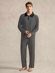 EverLounge 男士休闲英伦风翻领上衣 - 彩色 - 查看 1