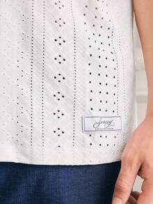 Manfinity Unisex Men's Textured Top And Solid Shorts Set, Spring/Summer - White - View 5