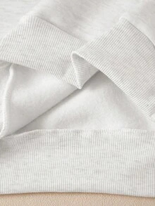 Resyla 女士户外上衣，秋季外套，秋冬新品，图案设计，字母印花，波点印花，灰色，户外运动休闲风，返校季，街头摄影，百搭，大码拉链外套 - 灰色 - 查看 5