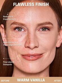 SHEGLAM Lock & Go Long-Lasting 氣墊粉餅-Warm Vanilla 品牌 美容 化妝 化妝品 適合女性與女孩 完美搭配冬季春季 Y2K 時尚 流行 生日 情人節禮物 假期 派對準備就緒 最佳顏色 - Warm Vanilla - 查看 3