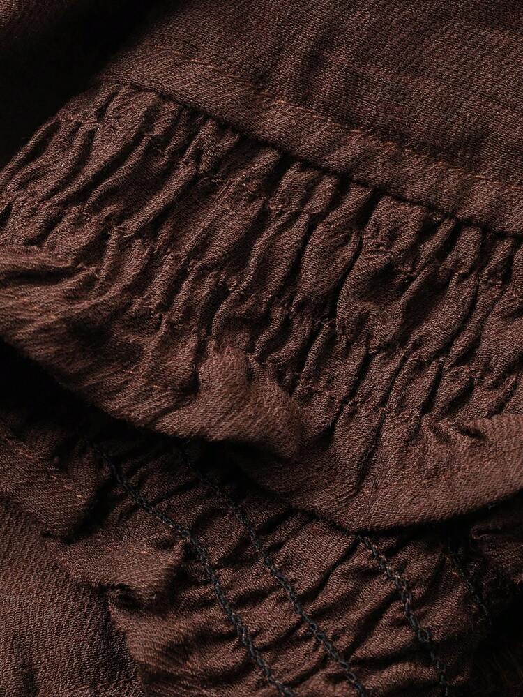 Women's Solid Color Pleated Loose Camisole Top, Vacation Style Summer