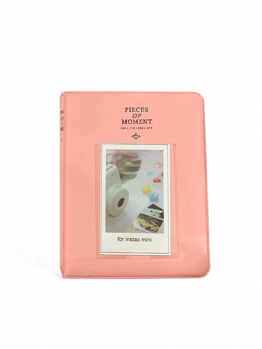 Photo Album Instant Camera 3-Inch Photo Storage Box, Organizer For Stamps, Receipts, And Cards, Suitable For Fujifilm Mini 12/11/9 - Pink - View 1
