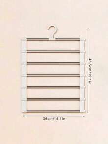 Multi-Layer Pants Hanger - Clothing Forms A Space-Saving, Non-Slip Wardrobe Organizer For Scarves, Jeans, Pants With Multi-Layer Shelves And A Sturdy Design(This Product Needs To Be Assembled By Itself. Installation Is Simple And Easy To Operate) - Multicolor - View 12