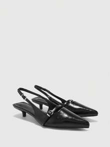 CUCCOO BIZCHIC Women Heeled Sandals - Black - View 4